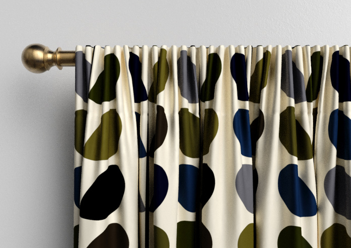 Orla Kiely Multi Stem, Moss - Made to Measure Curtains - Image 9